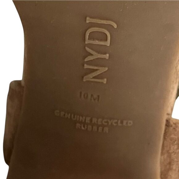 NYDJ Brown The Liz Block Heel Ankle Strap Sandals size 10 - Picture 7 of 8